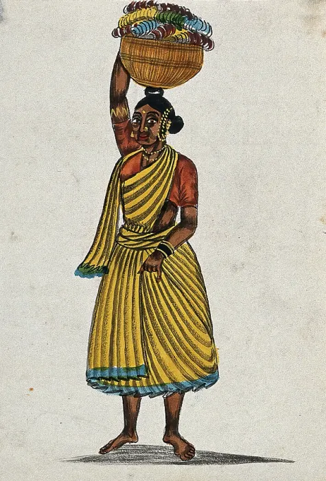 Framed Print : Bangle woman, Madras, India. Creator: Unknown