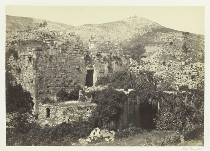 Framed Print : Banias, The Ancient Caesaria, Phillippi, 1857. Creator: Francis Frith Framed Print : Banias, The Ancient Caesaria, Phillippi, 1857. Creator: Francis Frith