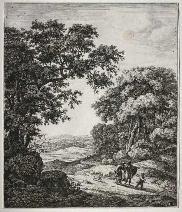 Framed Print : the banishment of Hagar and Ishmael. Creator: Anthonie Waterloo (Dutch, 1609 / 10-1690) Framed Print : the banishment of Hagar and Ishmael. Creator: Anthonie Waterloo (Dutch, 1609 / 10-1690)