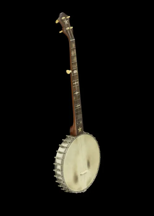 Framed Print : Banjo created for Charles P. Stinson, late19th centruy. Creator: John H. Buckbee Framed Print : Banjo created for Charles P. Stinson, late19th centruy. Creator: John H. Buckbee