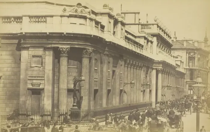 Framed Print : The Bank, 1850-1900. Creator: Unknown Framed Print : The Bank, 1850-1900. Creator: Unknown