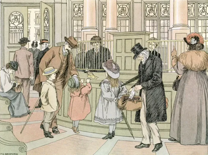 Framed Print : The Bank, 1899. Artist: Francis Donkin Bedford Framed Print : The Bank, 1899. Artist: Francis Donkin Bedford