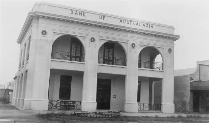 Framed Print : Bank of Australasia, Lake Street, Cairns, Queensland, 1926. Creator: Jack Bain Framed Print : Bank of Australasia, Lake Street, Cairns, Queensland, 1926. Creator: Jack Bain