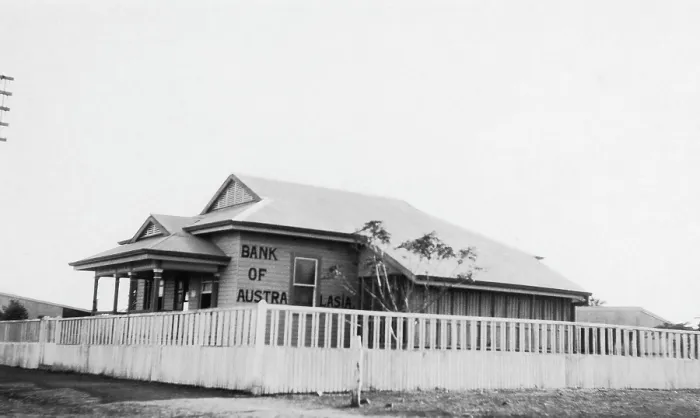 Framed Print : Bank of Australasia, Richmond, Queensland, 1935. Creator: Jack Bain Framed Print : Bank of Australasia, Richmond, Queensland, 1935. Creator: Jack Bain