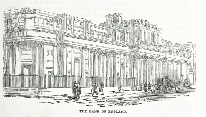 Framed Print : The Bank of England, 1853. Creator: Unknown Framed Print : The Bank of England, 1853. Creator: Unknown