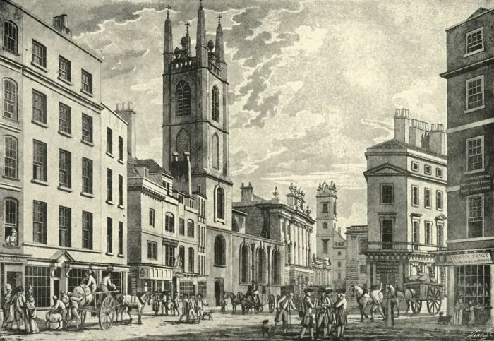 Framed Print : Bank of England, c1781, (1925). Creator: Hare Framed Print : Bank of England, c1781, (1925). Creator: Hare