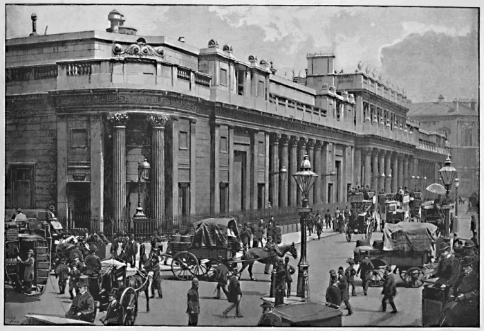 Framed Print : The Bank of England, c1896. Artist: Frith & Co Framed Print : The Bank of England, c1896. Artist: Frith & Co