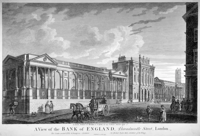 Framed Print : The Bank of England, City of London, 1797 Framed Print : The Bank of England, City of London, 1797