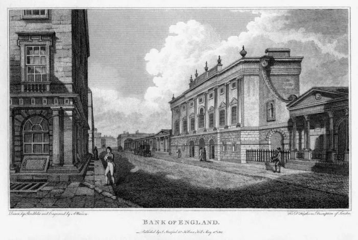 Framed Print : Bank of England, City of London, 1805. Artist: A Warren Framed Print : Bank of England, City of London, 1805. Artist: A Warren