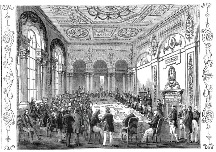 Framed Print : The Bank of England Parlour, 1844. Creator: Unknown Framed Print : The Bank of England Parlour, 1844. Creator: Unknown