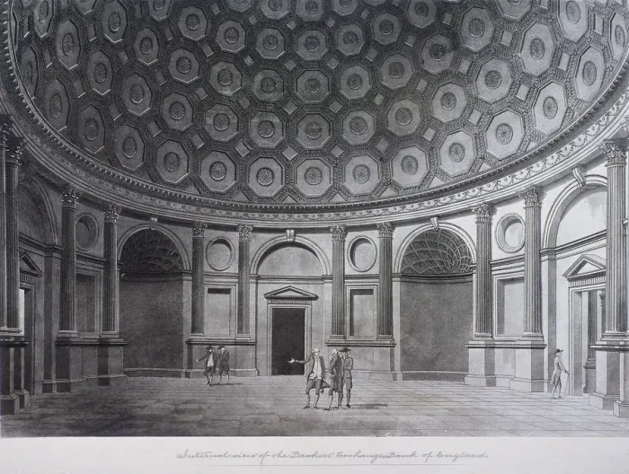 Framed Print : Bank of England, Threadneedle Street, London, c1790. Artist: Thomas Malton II Framed Print : Bank of England, Threadneedle Street, London, c1790. Artist: Thomas Malton II