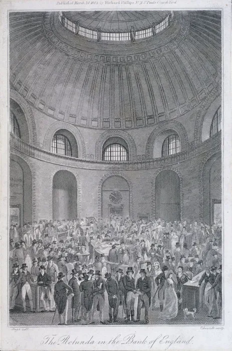 Framed Print : Bank of England, Threadneedle Street, London, 1804. Artist: E Edwards Framed Print : Bank of England, Threadneedle Street, London, 1804. Artist: E Edwards