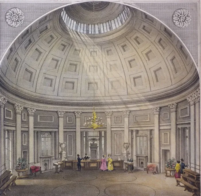 Framed Print : Bank of England, Threadneedle Street, London, c1840 Framed Print : Bank of England, Threadneedle Street, London, c1840