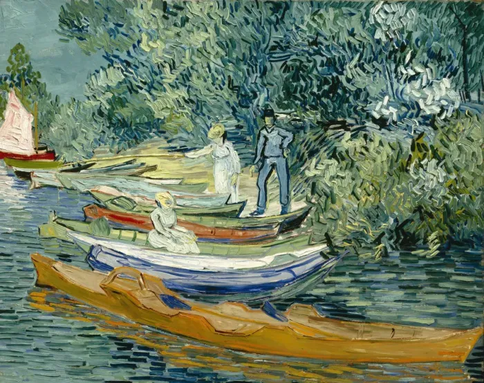 Framed Print : Bank of the Oise at Auvers Framed Print : Bank of the Oise at Auvers