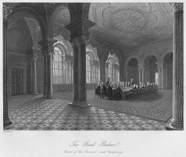 The Bank Parlour. Court of the Governor and Company, c1841. Artist: Henry Melville