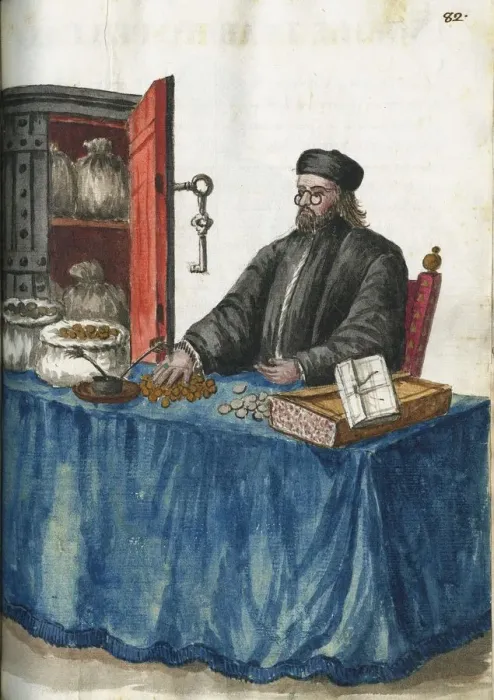 Framed Print : Banker. From Gli abiti de Veneziani, Second Half of the 18th cen Framed Print : Banker. From Gli abiti de Veneziani, Second Half of the 18th cen
