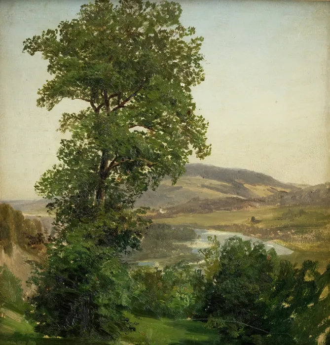 Framed Print : From the Banks of the Dniester River, after 1879. Creator: Heinrich Grabinski Framed Print : From the Banks of the Dniester River, after 1879. Creator: Heinrich Grabinski