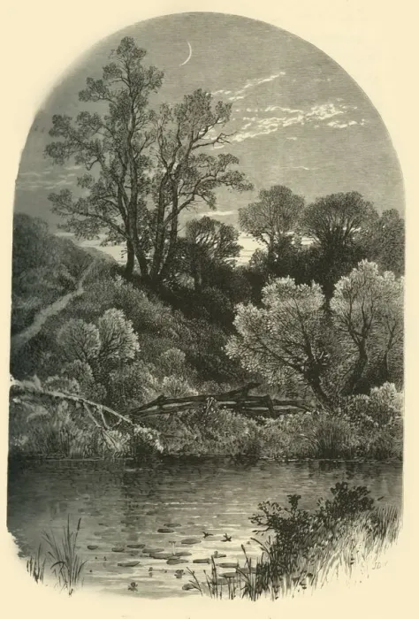 Framed Print : Banks of the Housatonic, at Pittsfield, 1874. Creator: Frederick William Quartley Framed Print : Banks of the Housatonic, at Pittsfield, 1874. Creator: Frederick William Quartley