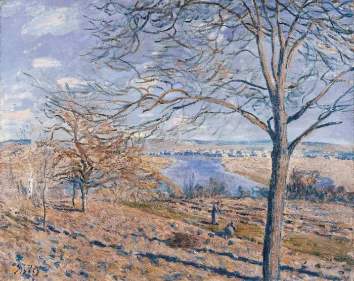 Framed Print : Banks of the Loing - Autumn Effect, 1881. Artist: Sisley, Alfred (1839-1899) Framed Print : Banks of the Loing - Autumn Effect, 1881. Artist: Sisley, Alfred (1839-1899)