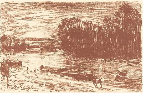 Banks of the Loing near Saint-Mammes (Bords du Loing, pres Saint-Mammes), 1896