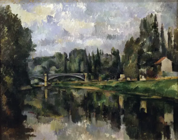 Framed Print : The Banks of the Marne, 1888-1895. Artist: Paul Cezanne Framed Print : The Banks of the Marne, 1888-1895. Artist: Paul Cezanne
