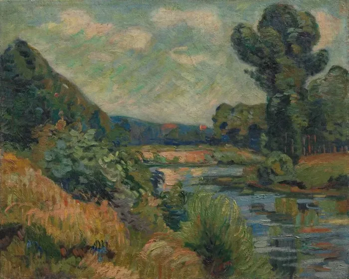 Framed Print : The Banks of the Marne at Charenton, c. 1895. Creator: Armand Guillaumin (French, 1841-1927) Framed Print : The Banks of the Marne at Charenton, c. 1895. Creator: Armand Guillaumin (French, 1841-1927)