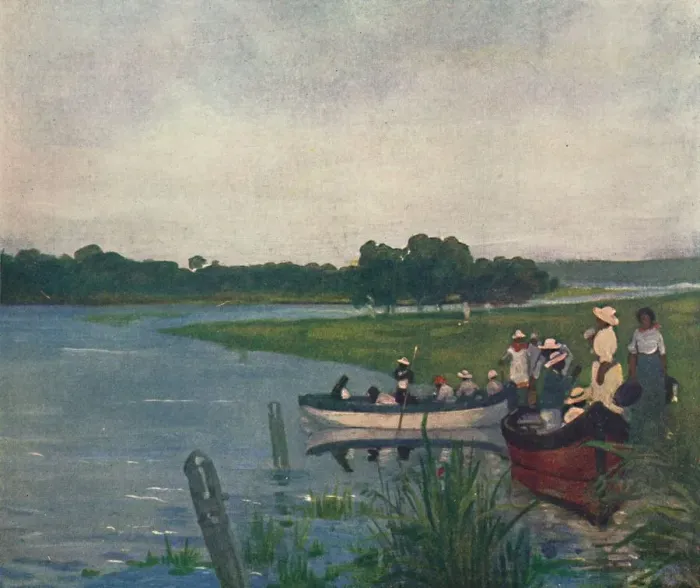 Framed Print : On the Banks of the Parana, 1916. Artist: As Forrest Framed Print : On the Banks of the Parana, 1916. Artist: As Forrest