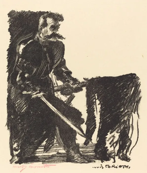 Framed Print : Bannertrager (Standard Bearer), 1915. Creator: Lovis Corinth Framed Print : Bannertrager (Standard Bearer), 1915. Creator: Lovis Corinth