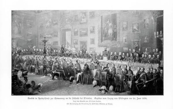 Banquet commemorating the victory at Waterloo, 1836 (1900)