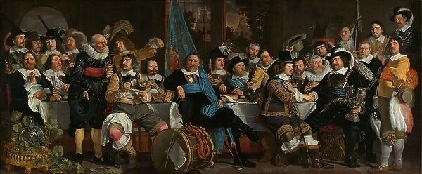 Banquet at the Crossbowmen's Guild in Celebration of the Treaty of Münster, 1648. Creator: Bartholomeus van der Helst