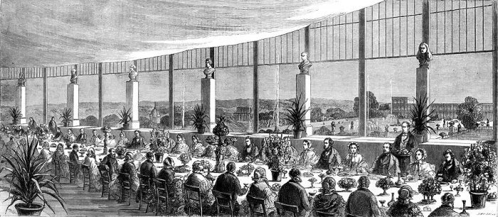 Framed Print : Banquet given at the Crystal Palace by Sir Joseph and Lady Paxton, 1860. Creator: Smyth Framed Print : Banquet given at the Crystal Palace by Sir Joseph and Lady Paxton, 1860. Creator: Smyth