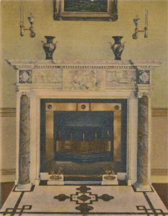 Framed Print : The Banquet Hall Mantel, 1946