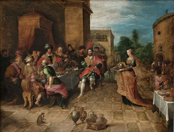 The Banquet of Herod. Salome Presents the Head of John the Baptist, 1623-1626. Creator: Frans Francken II
