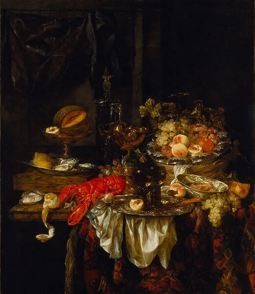 Banquet Still Life, 1667. Artist: Beijeren, Abraham Hendricksz, van (1620  /  21-1690)