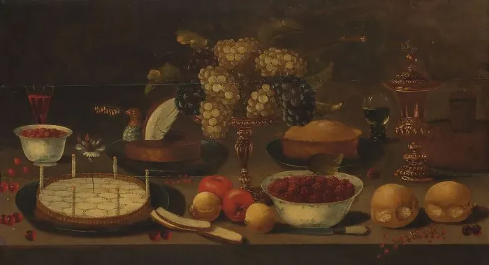 Framed Print : Banquet Still Life, c.1620-c.1650. Creator: Unknown Framed Print : Banquet Still Life, c.1620-c.1650. Creator: Unknown