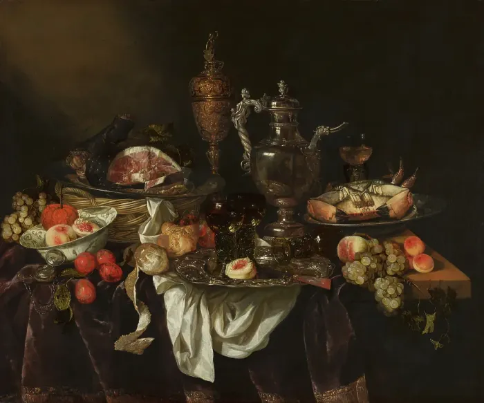 Framed Print : Banquet Still Life, c1640-1690. Creator: Abraham van Beyeren Framed Print : Banquet Still Life, c1640-1690. Creator: Abraham van Beyeren