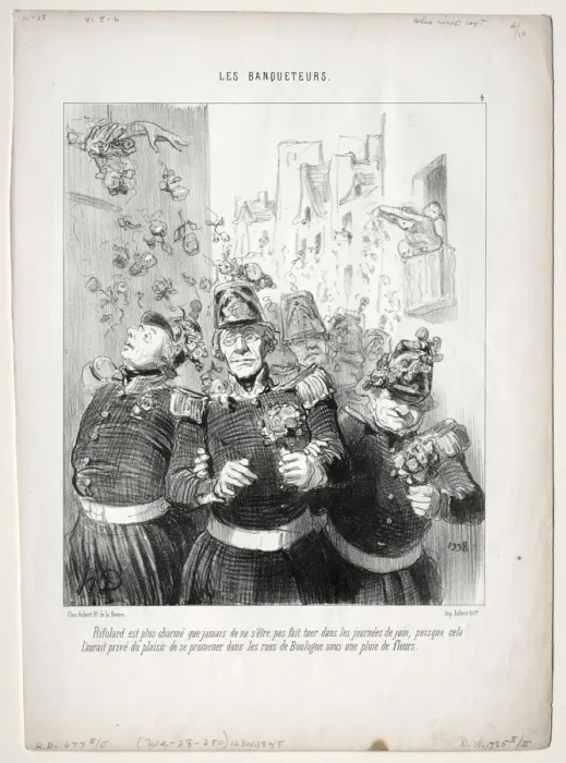 Framed Print : The Banqueters, plate 4: Rifolard is more charming than ever Framed Print : The Banqueters, plate 4: Rifolard is more charming than ever