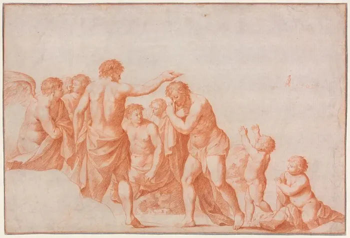 Framed Print : The Baptism of Christ, 1641 / 67. Creator: Cornelis van Poelenburgh Framed Print : The Baptism of Christ, 1641 / 67. Creator: Cornelis van Poelenburgh