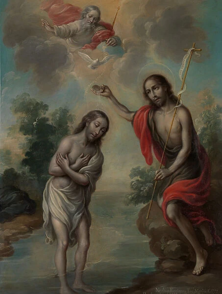 The Baptism of Christ, 1773. Creator: Nicolas Enriquez