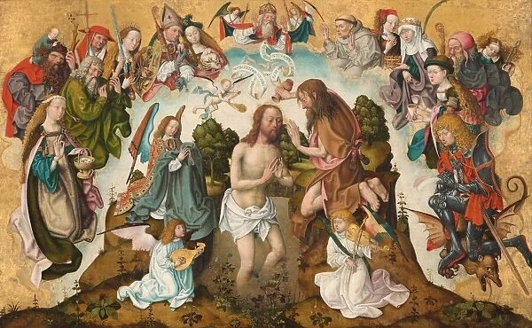 The Baptism of Christ, c. 1485 / 1500. Creator: Master of the St Bartholomew Altarpiece