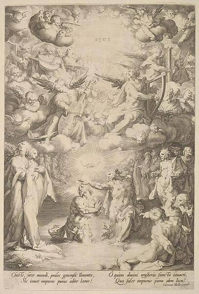 Baptism of Christ, ca. 1600. Creators: Cornelis Cornelisz van Haarlem, Jan Muller
