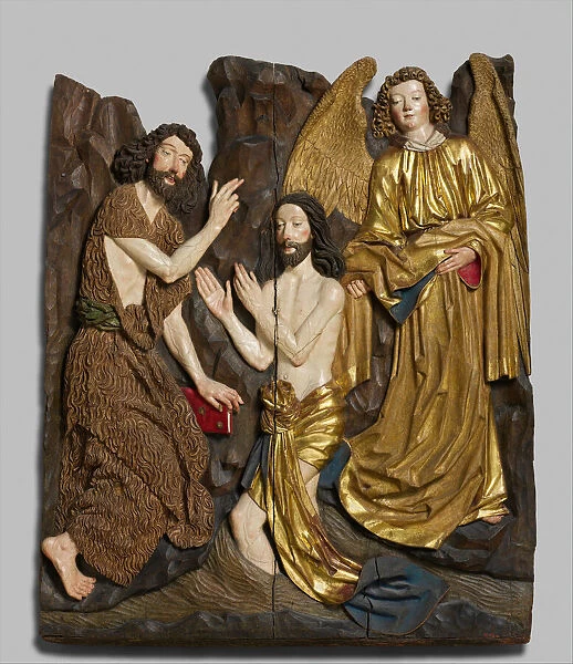 Baptism of Christ, German, ca. 1480-1490. Creator: Unknown
