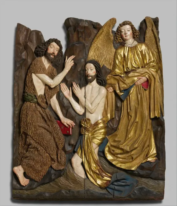 Framed Print : Baptism of Christ, German, ca. 1480-1490. Creator: Unknown Framed Print : Baptism of Christ, German, ca. 1480-1490. Creator: Unknown