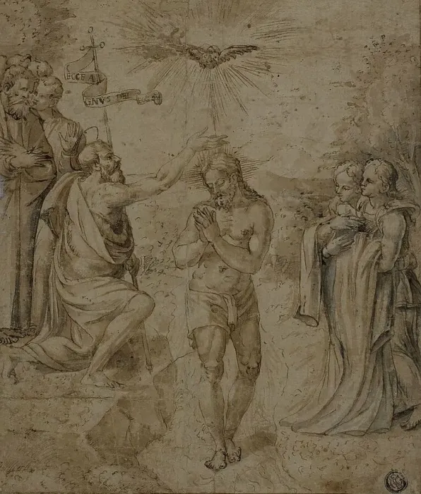 Framed Print : Baptism of Christ, n.d. Creator: Unknown Framed Print : Baptism of Christ, n.d. Creator: Unknown