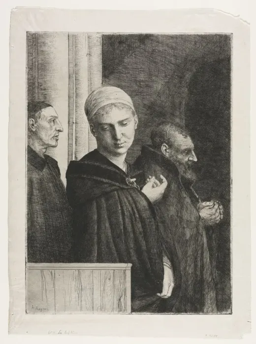 Framed Print : The Baptism. Creator: Alphonse Legros (French, 1837-1911)