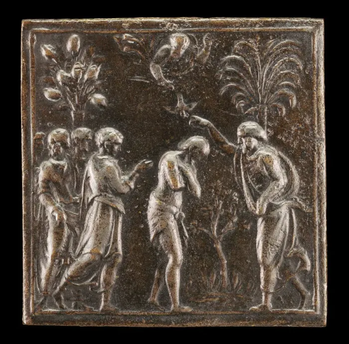 Framed Print : The Baptism in the Jordan, 1537 or after. Creator: Valerio Belli Framed Print : The Baptism in the Jordan, 1537 or after. Creator: Valerio Belli