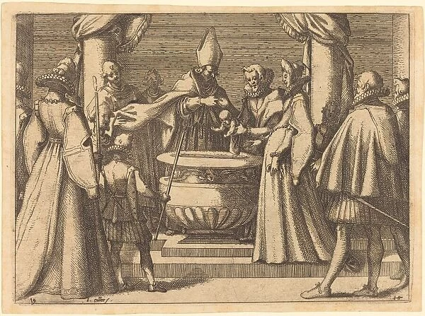 Baptism of the Prince of Spain, 1612. Creator: Jacques Callot