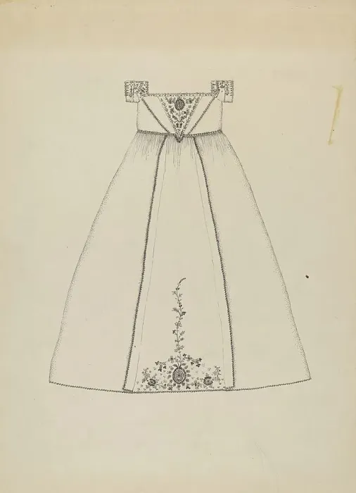 Framed Print : Baptismal Dress, c. 1936. Creator: Evelyn Bailey