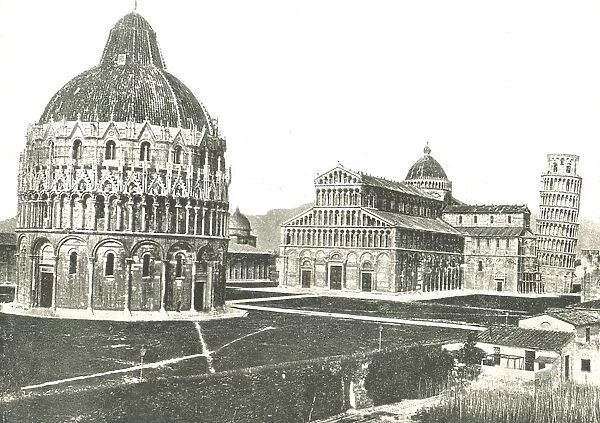 The Baptistery, Cathedral and Leaning Tower, Pisa, Italy, 1895. Creator: Unknown