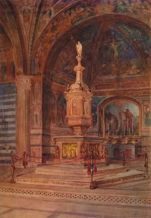 Framed Print : The Baptistery of S. Giovanni, c1900 (1913). Artist: Walter Frederick Roofe Tyndale Framed Print : The Baptistery of S. Giovanni, c1900 (1913). Artist: Walter Frederick Roofe Tyndale